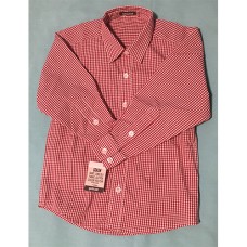 Gen3M Classic Red Gingham Long Sleeve Button-Down Shirt – Everyday Smart Casual